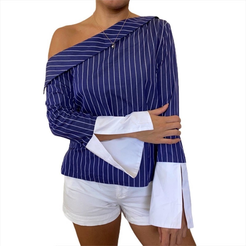 AMMARA Cady Nautical Striped Blouse size XS - Picture 13 of 16